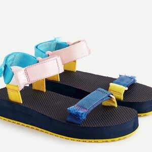 J Crew Sporty Strap Sandals in Colorblock Size 9